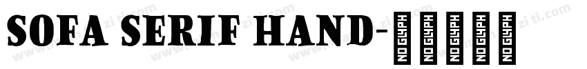 Sofa Serif Hand字体转换